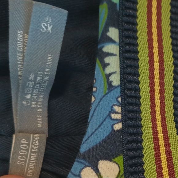 3/$25 Aerie Scoop Neck Floral Bikini Top Size XS - Picture 4 of 7